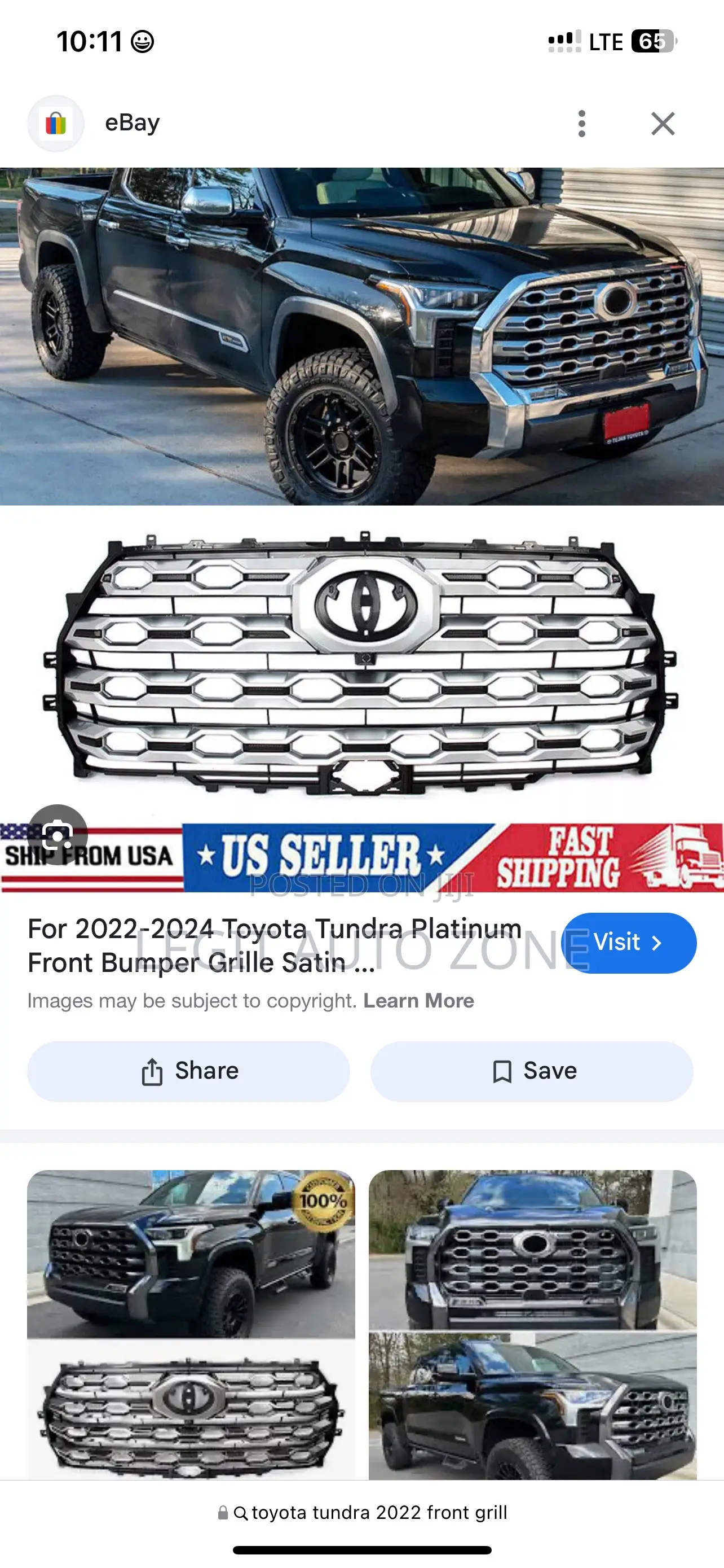 Toyota Tundra 2022,2023,2024,Front Shells/Grill