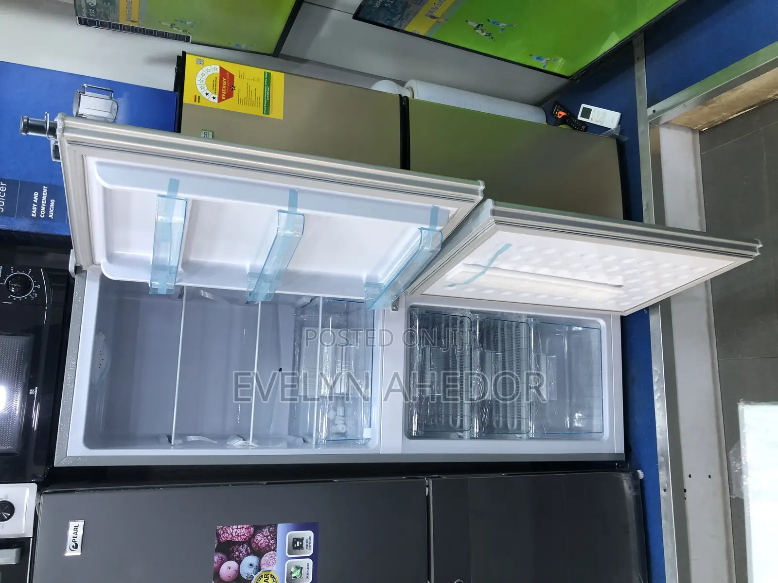 Stainless Nasco Bottom Freezer 158 Liters Available as Seen