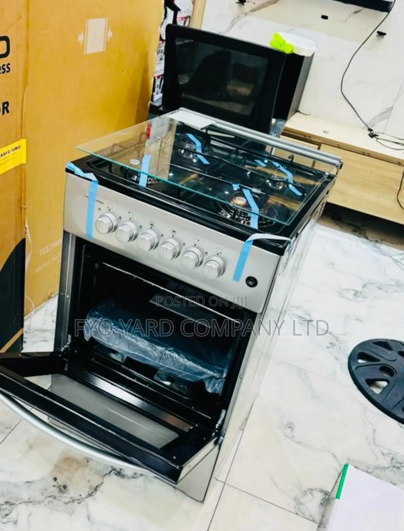 High Quality Volcano Reliable Burning Gas Cooker Oven+ Grill