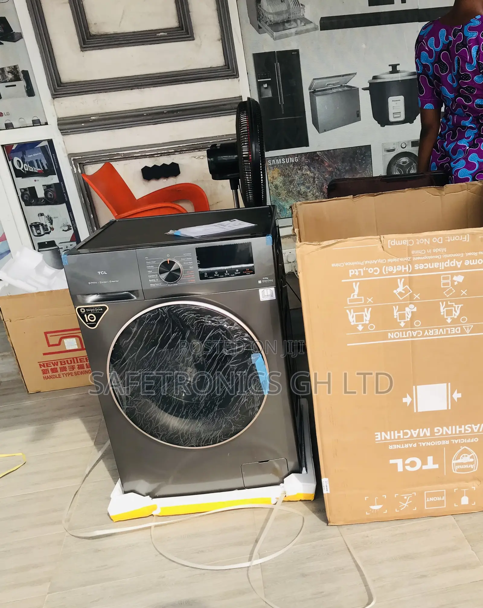Original TCL Front Load Fullauto Inverter 11kg Grey Washer