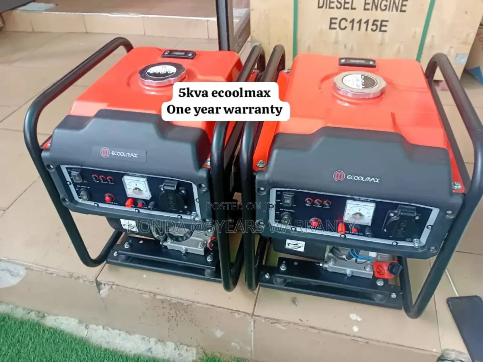 5.0kva Ecoolmax Petrol Generator 6500watt