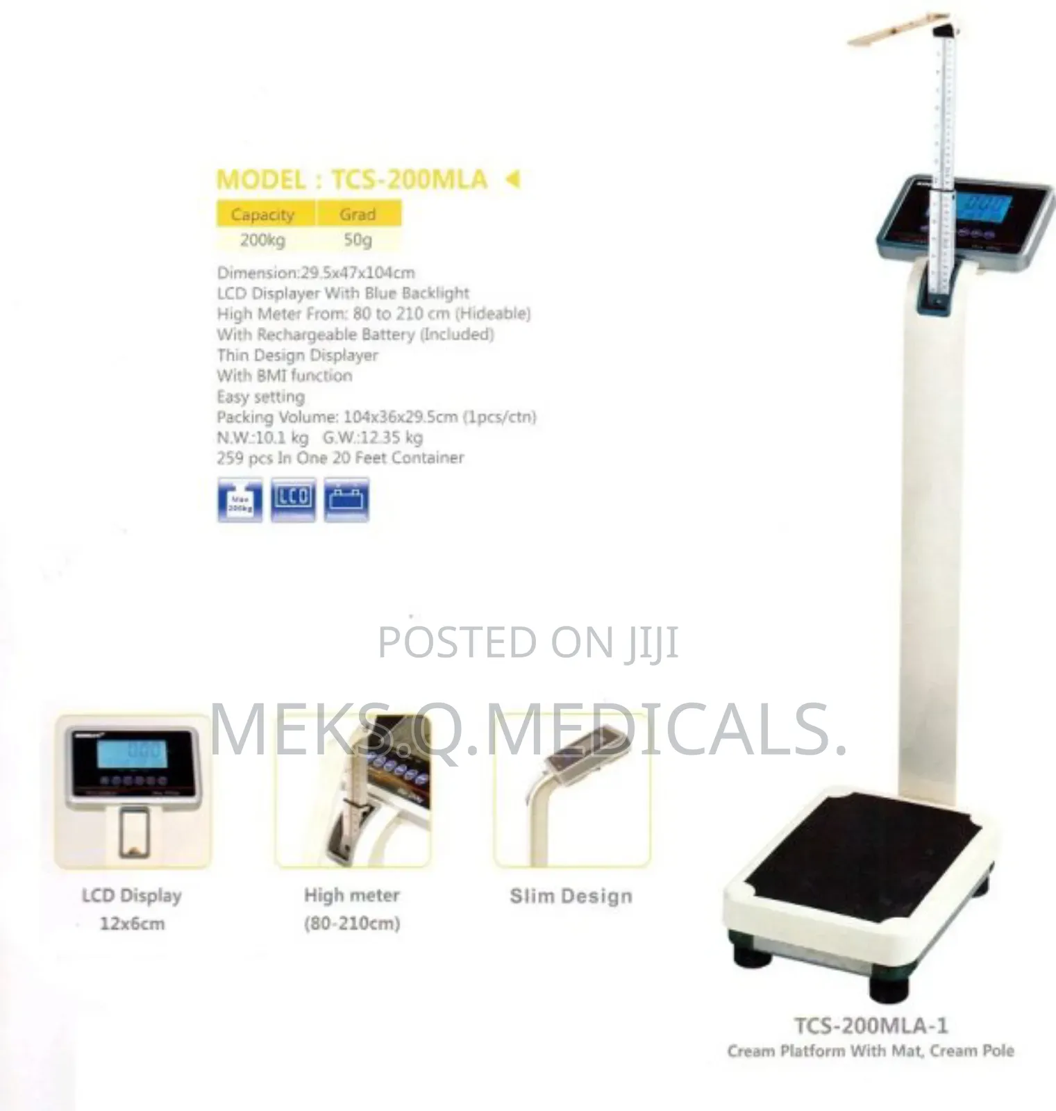 Weighing Scale With Height ( Digital)