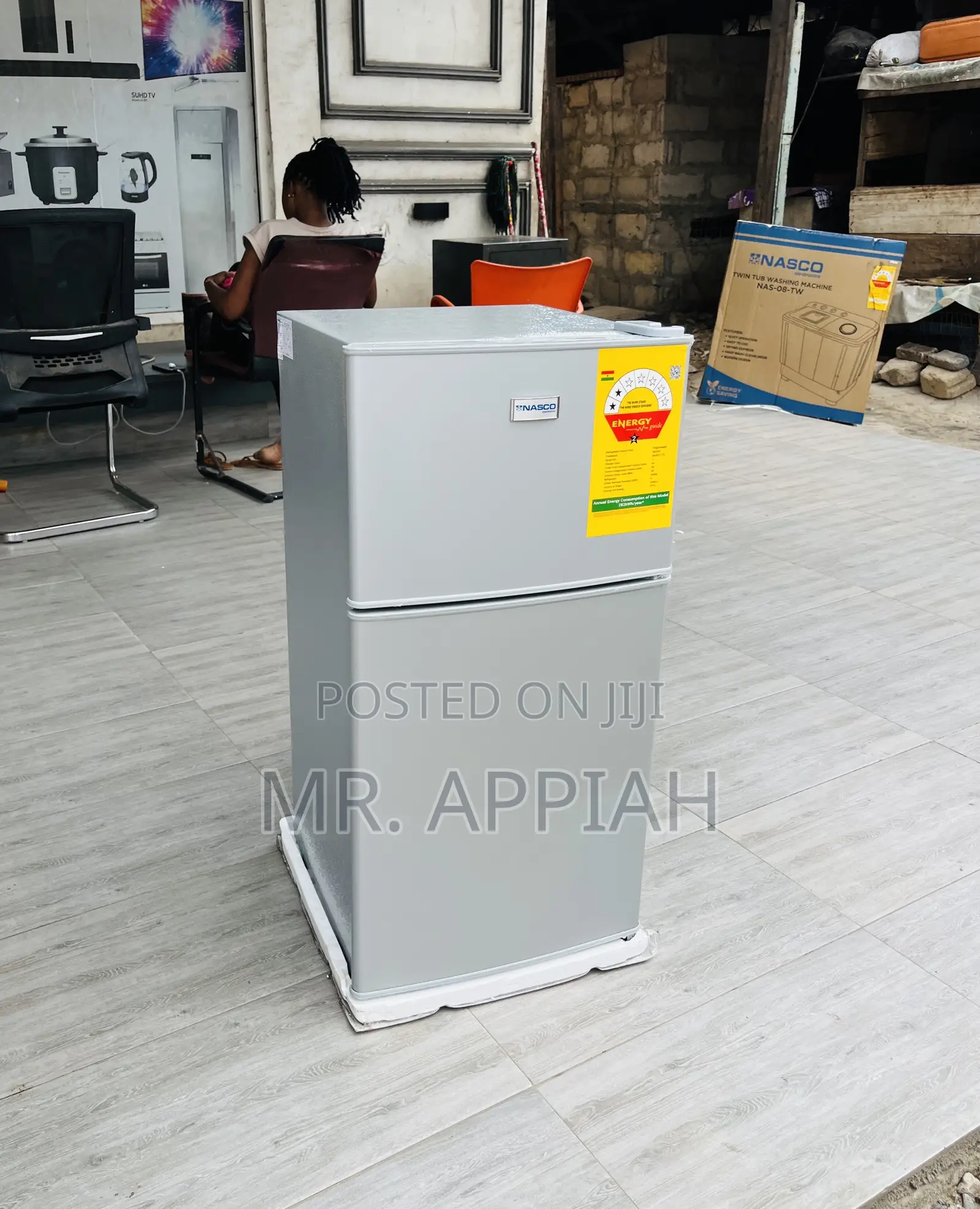 Choose Nasco Nasf2-11fl 2 Door Table Top Fridge(Gray).