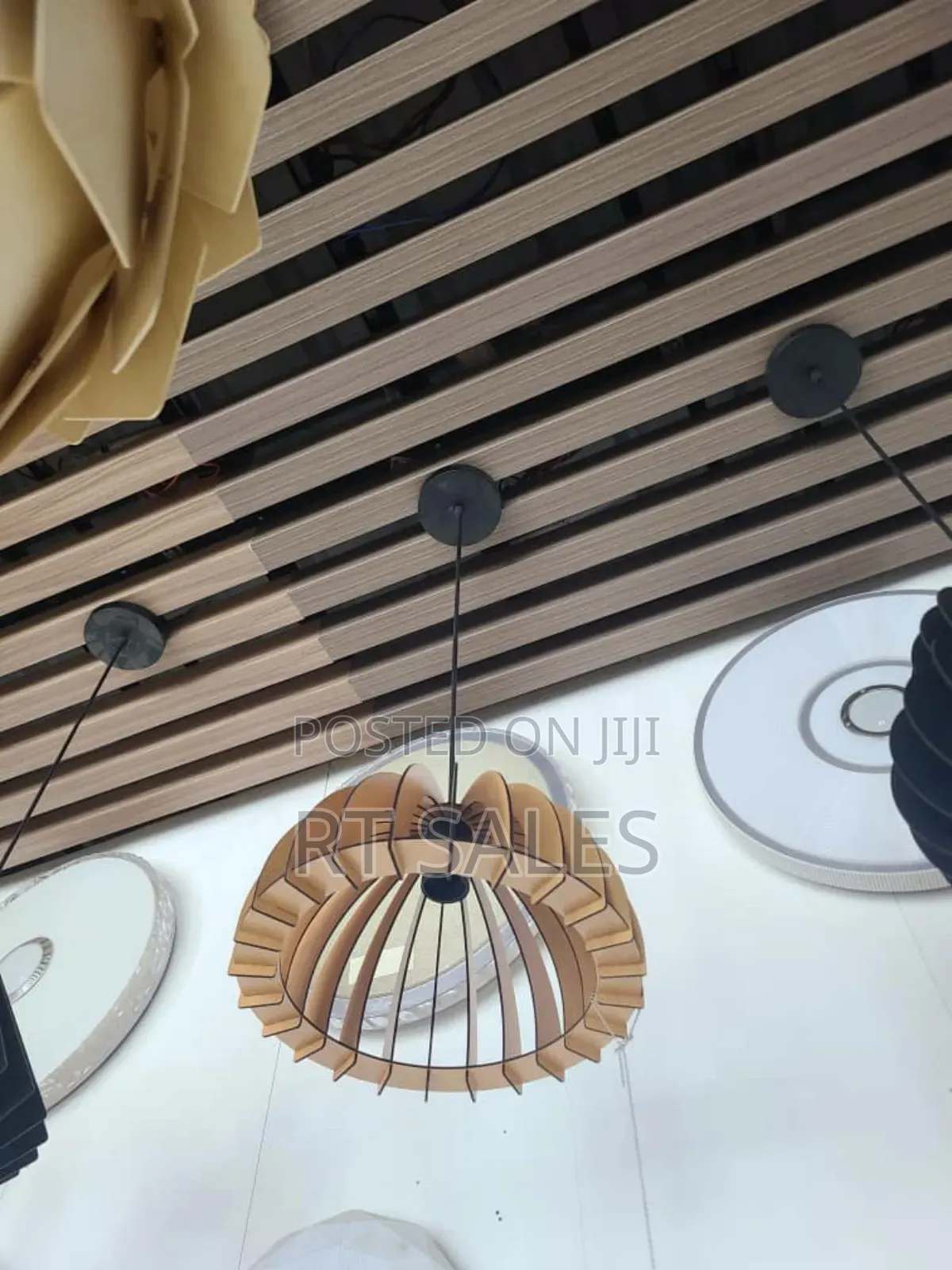 Woooden Brown Modern Single Pendant Light