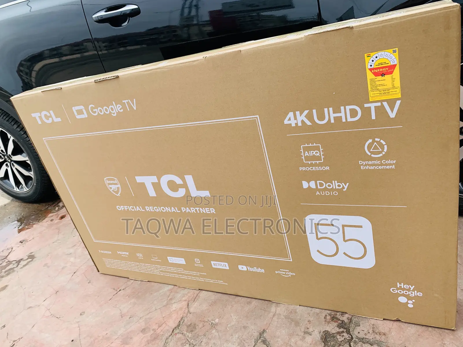 Edge-Less TCL “55 Inches- Uhd Google Tv
