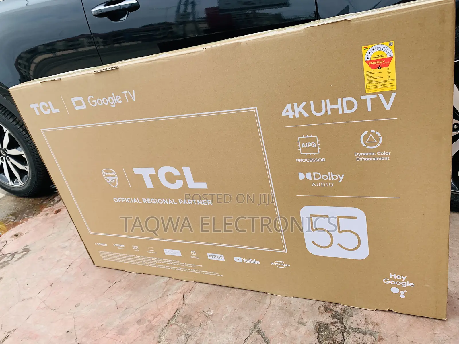 Edge-Less TCL “55 Inches- Uhd Google Tv
