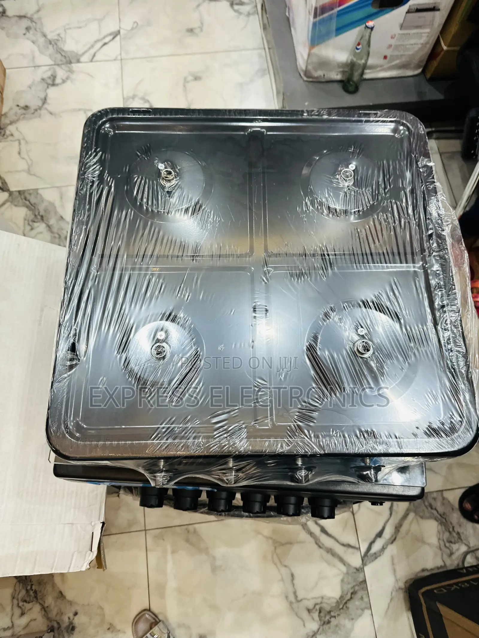 Text Us for Your Gas Cooker Black 4burner 50/50 Table Top