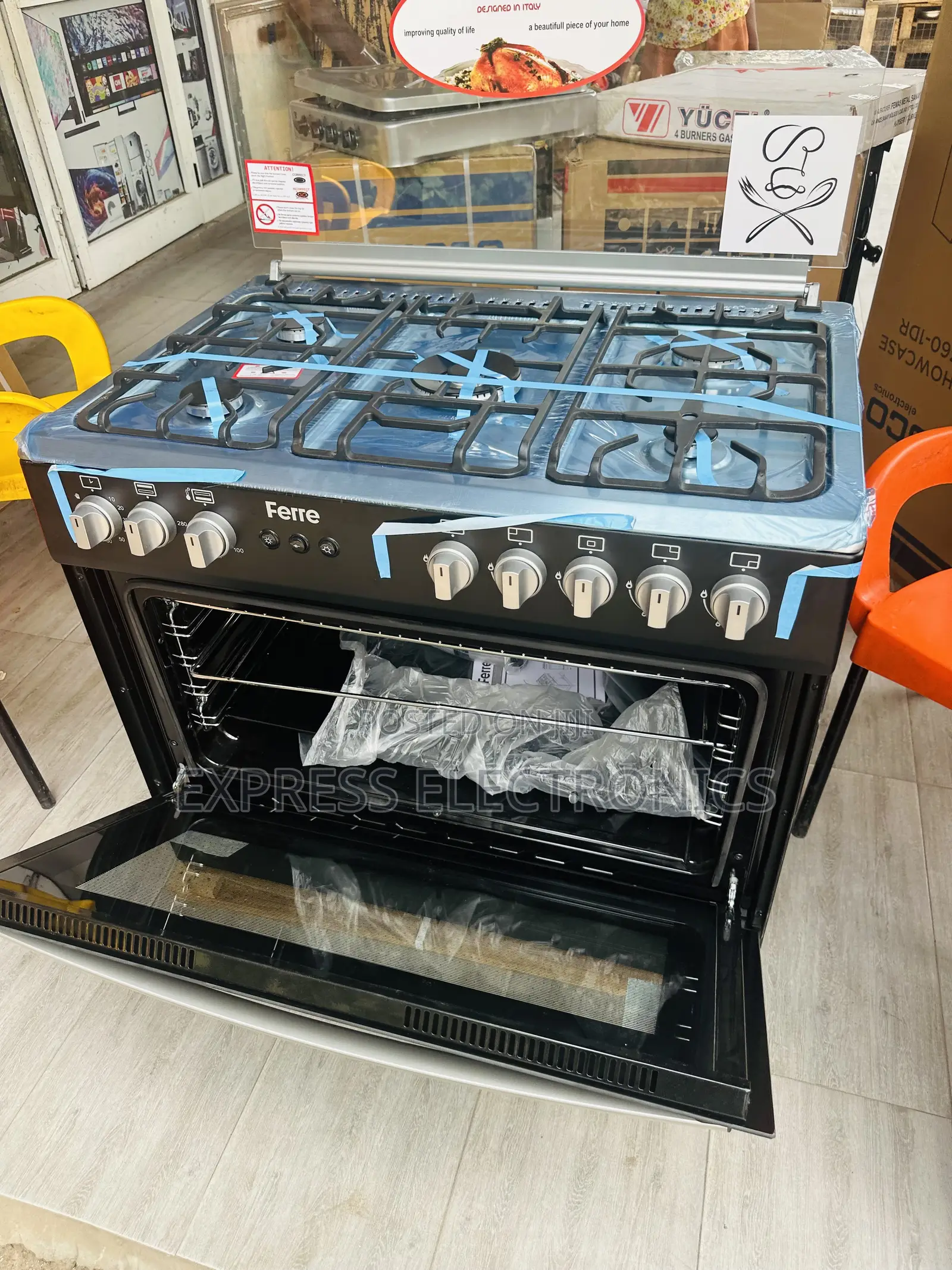 Very Cool Price Ferre Gas 5burner Oven Grill Rotisserie