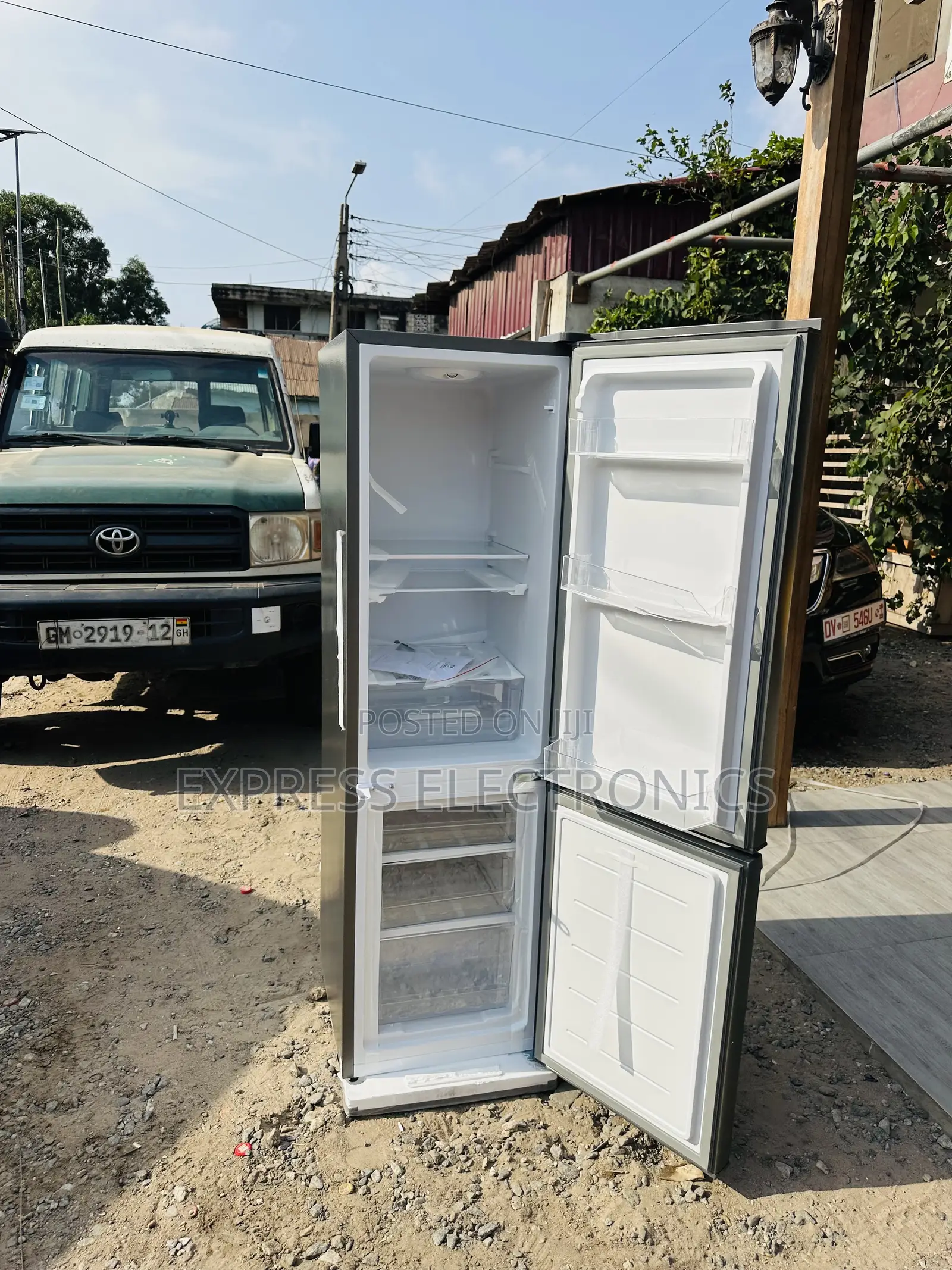 Powerful Chill Double Door Fridge Nasco Bottom Freezer