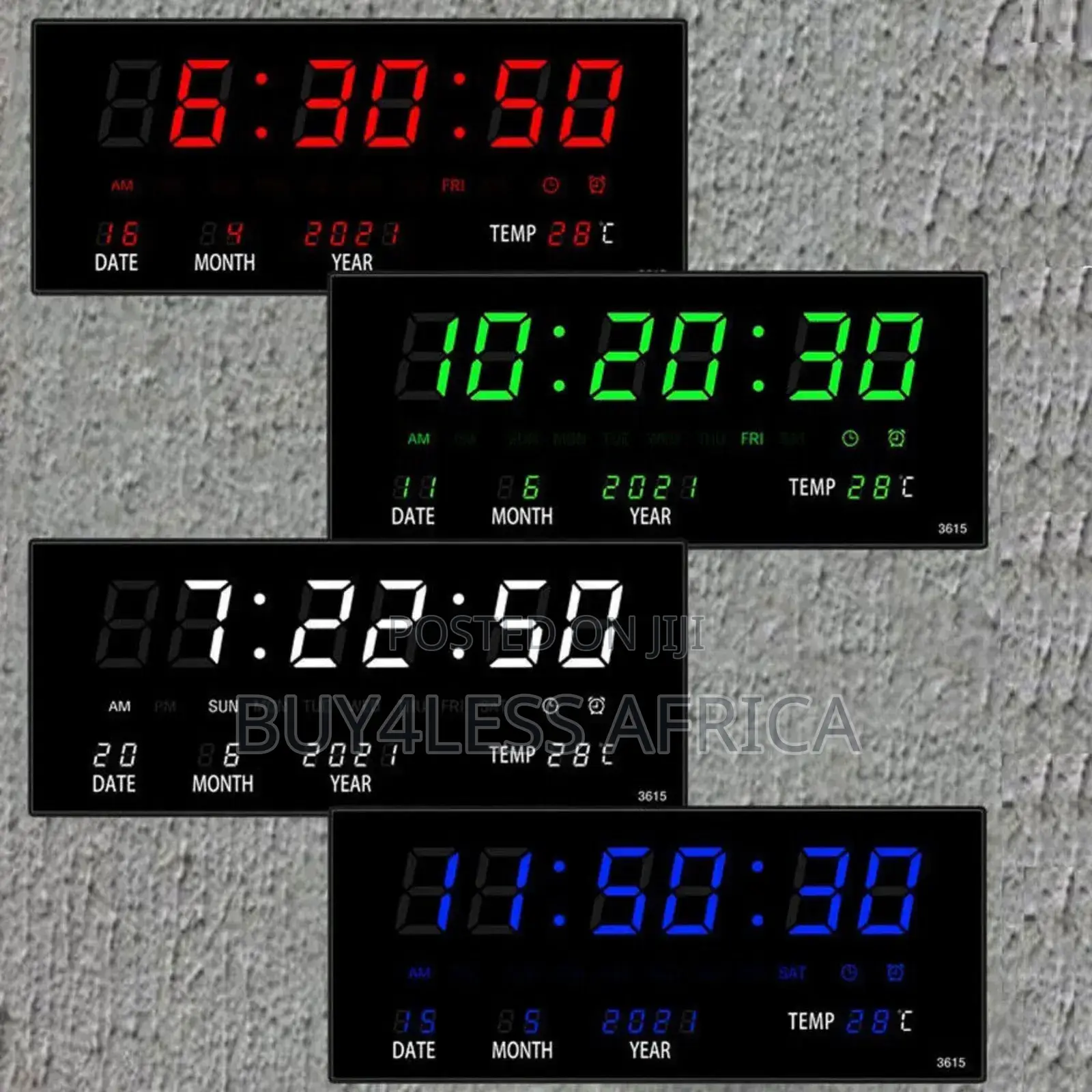 Digital Led Number Wall Clock, Electronic Led