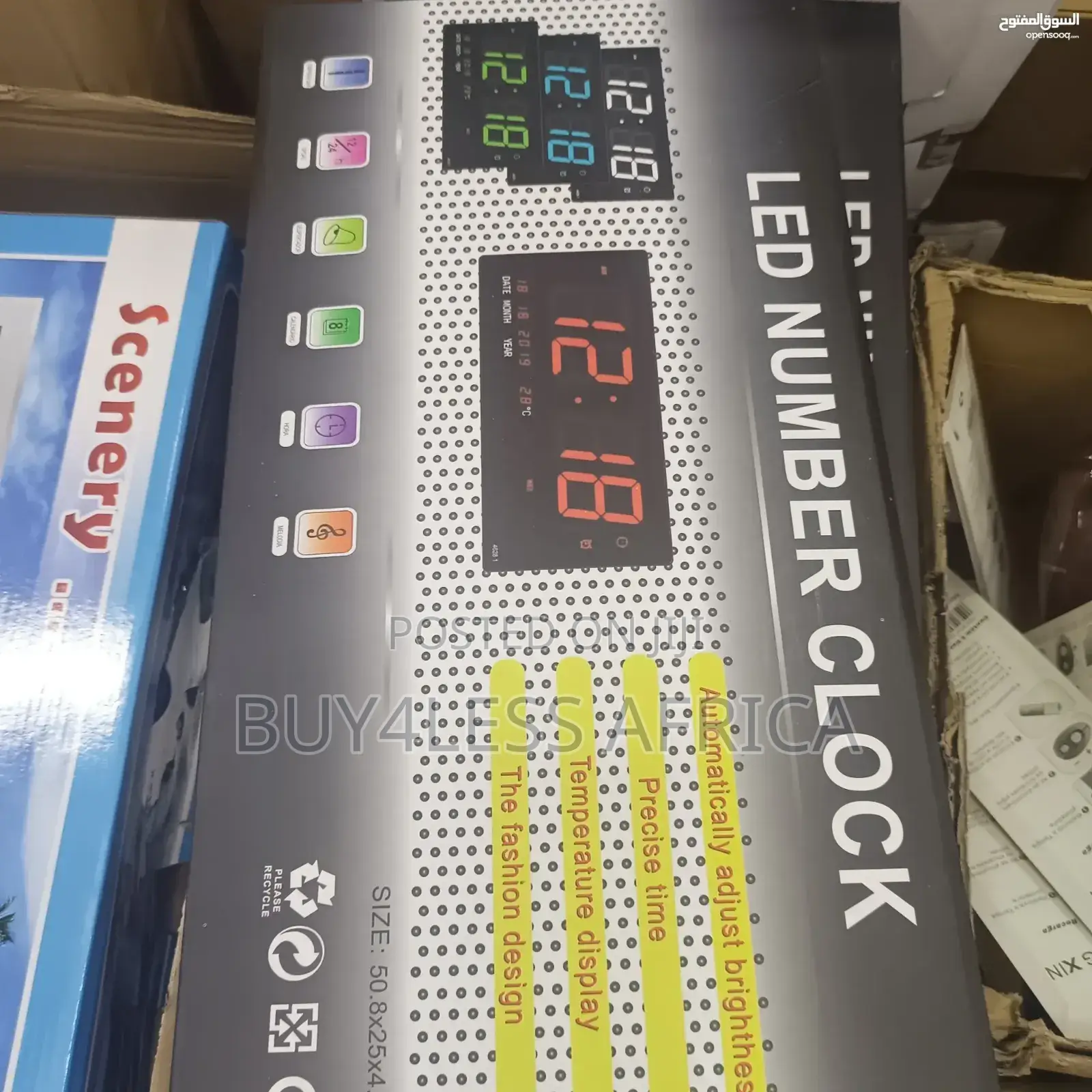 Digital Led Number Wall Clock, Electronic Led