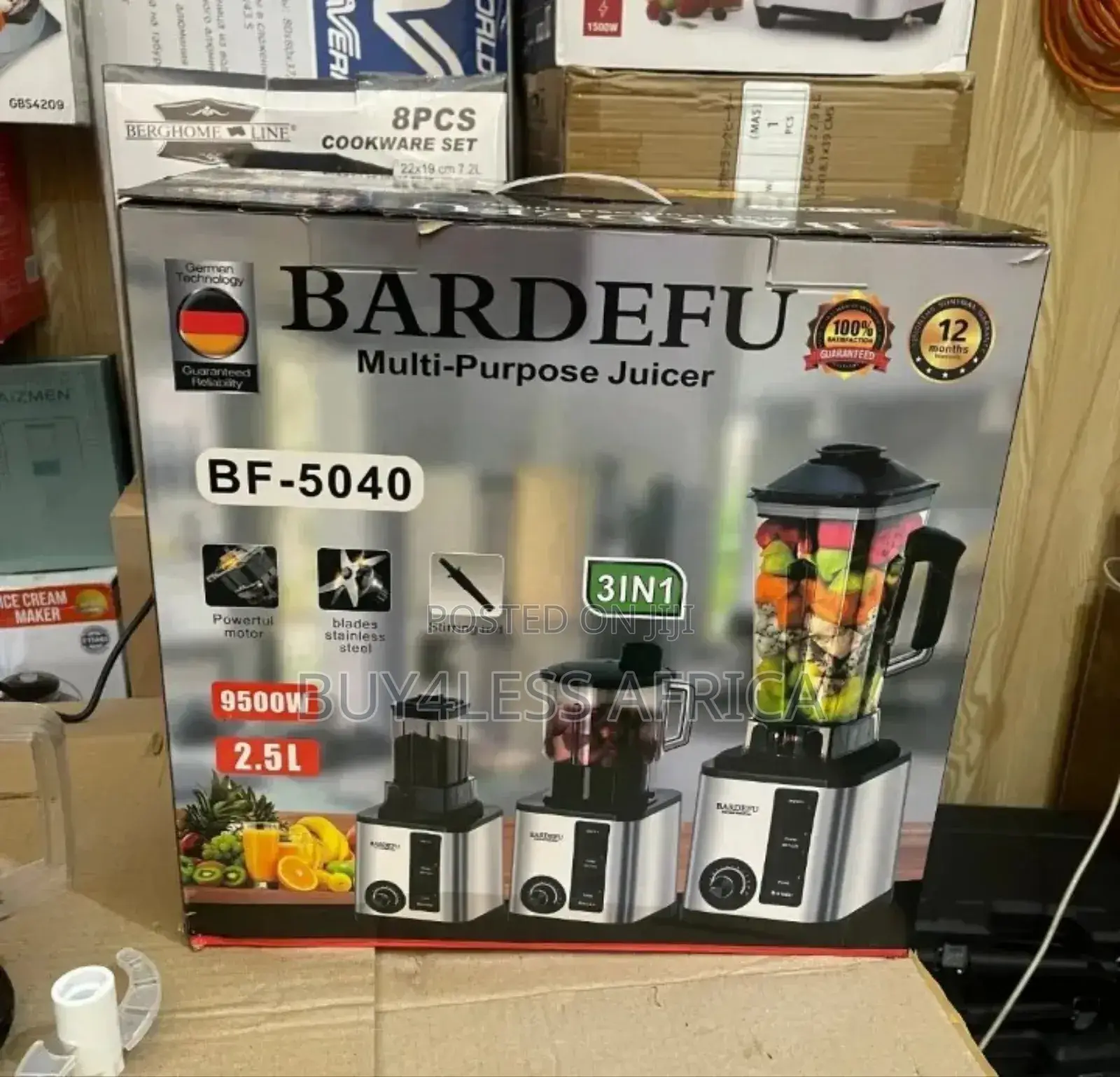 Original Germany Bardefu 3 in 1 Blender Set