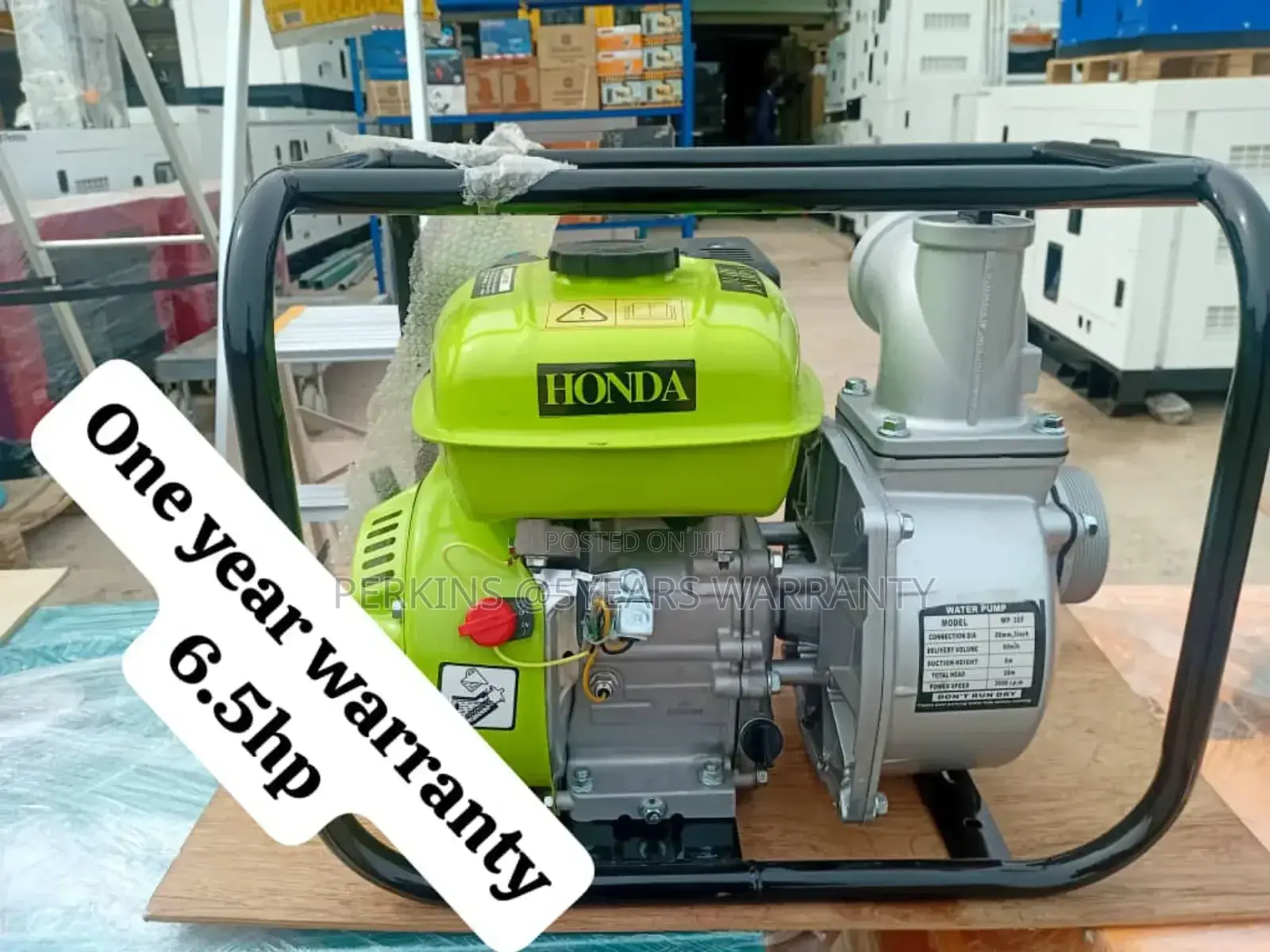 Factory Made 6.5hp Honda 3inch Petrol Water Pump Japan 6.5hp
