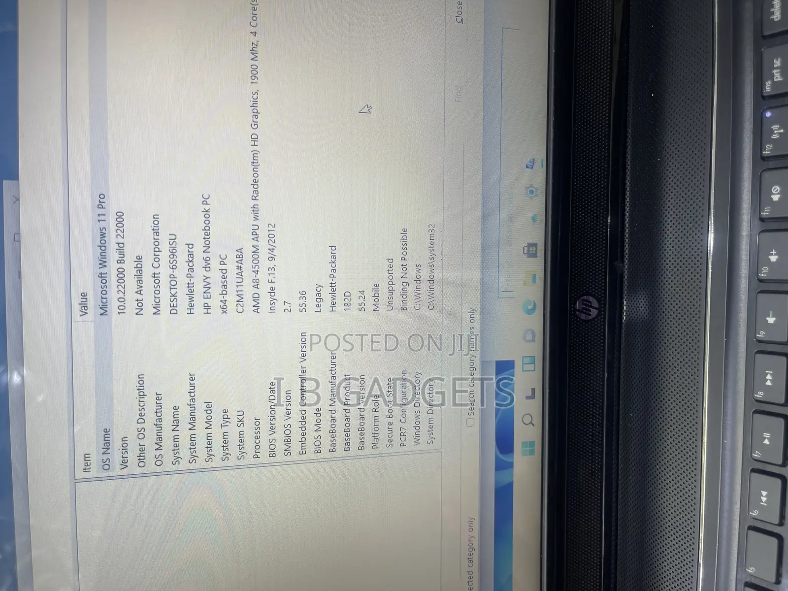 Laptop HP Envy Dv6 6GB AMD A8 HDD+SSD 750GB