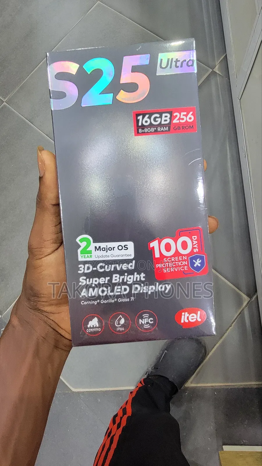 New Itel S25 Ultra 256 GB Black