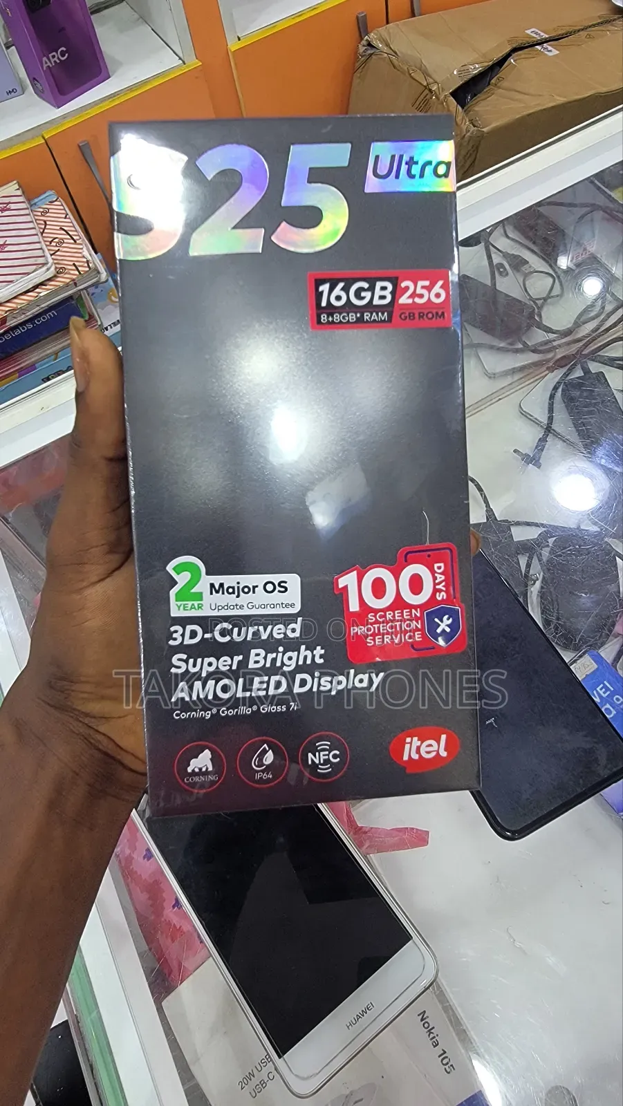 New Itel S25 Ultra 256 GB Black