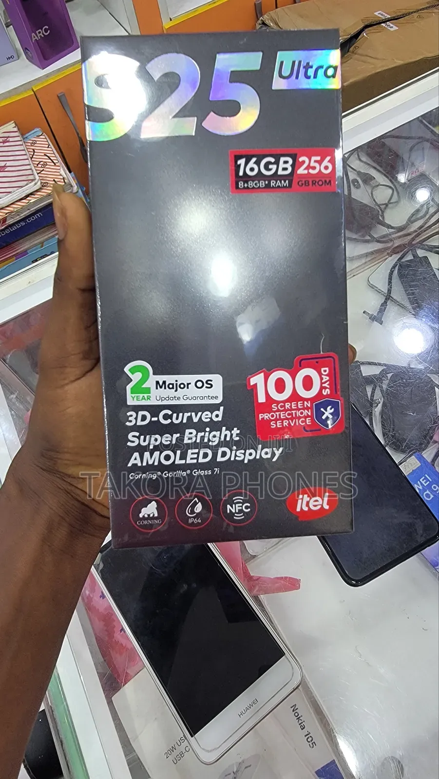 New Itel S25 Ultra 256 GB Black