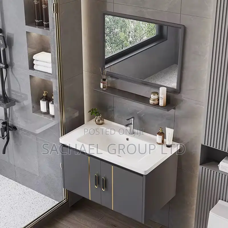 Cabinet Basin With Mirror 80