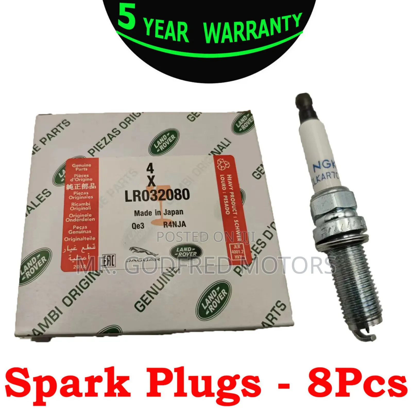 Range Rover Discovery 2013-16 Spark Plugs. Original.