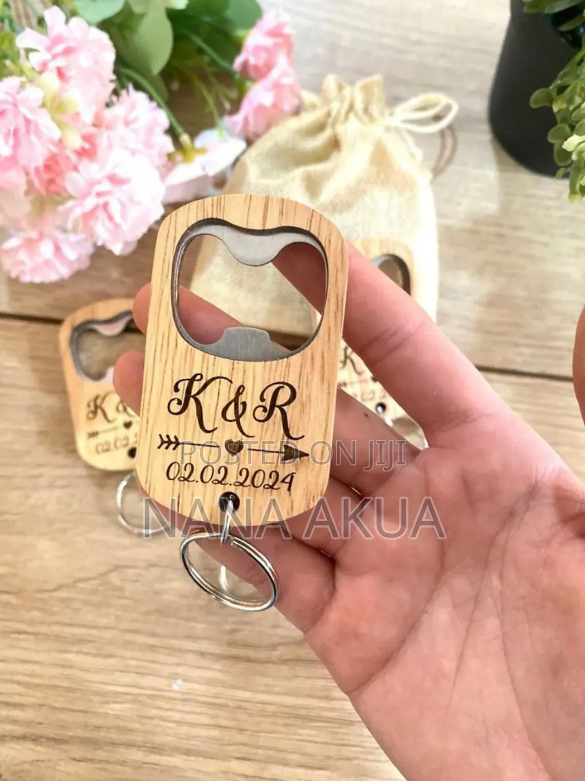 Key Opener Wooden and Printing as Souvenir