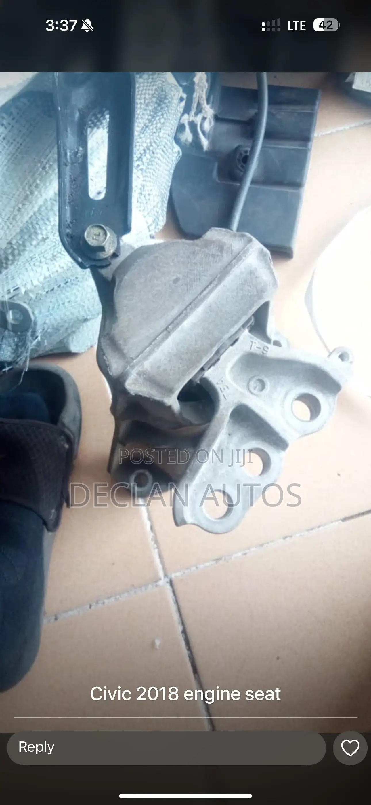 Civic 2018 Engine Seat