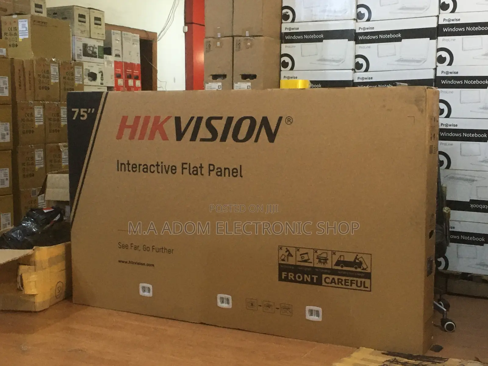 Interactive 75” Display Screen With Webcam