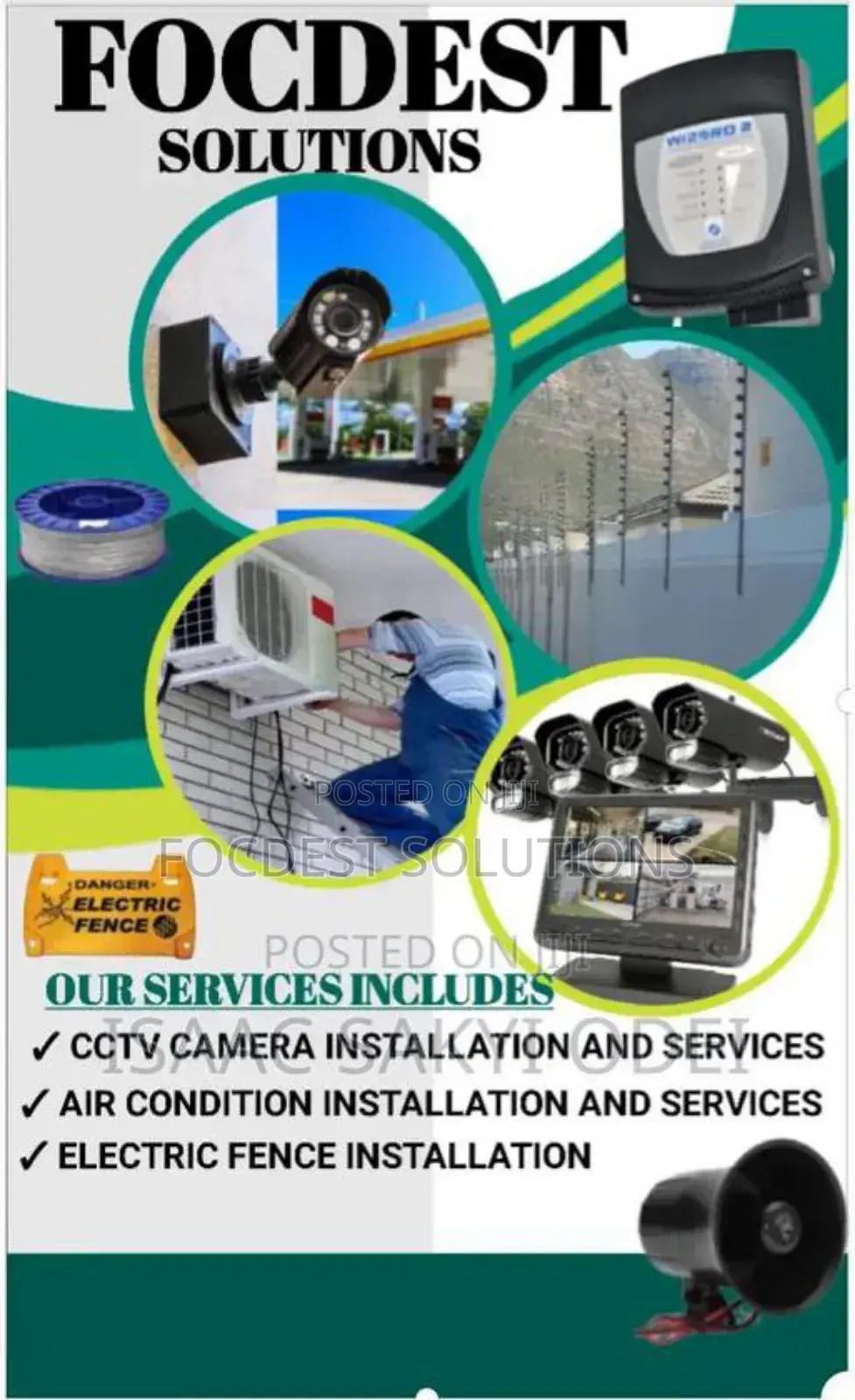 Electric Fence and CCTV Camera Installation