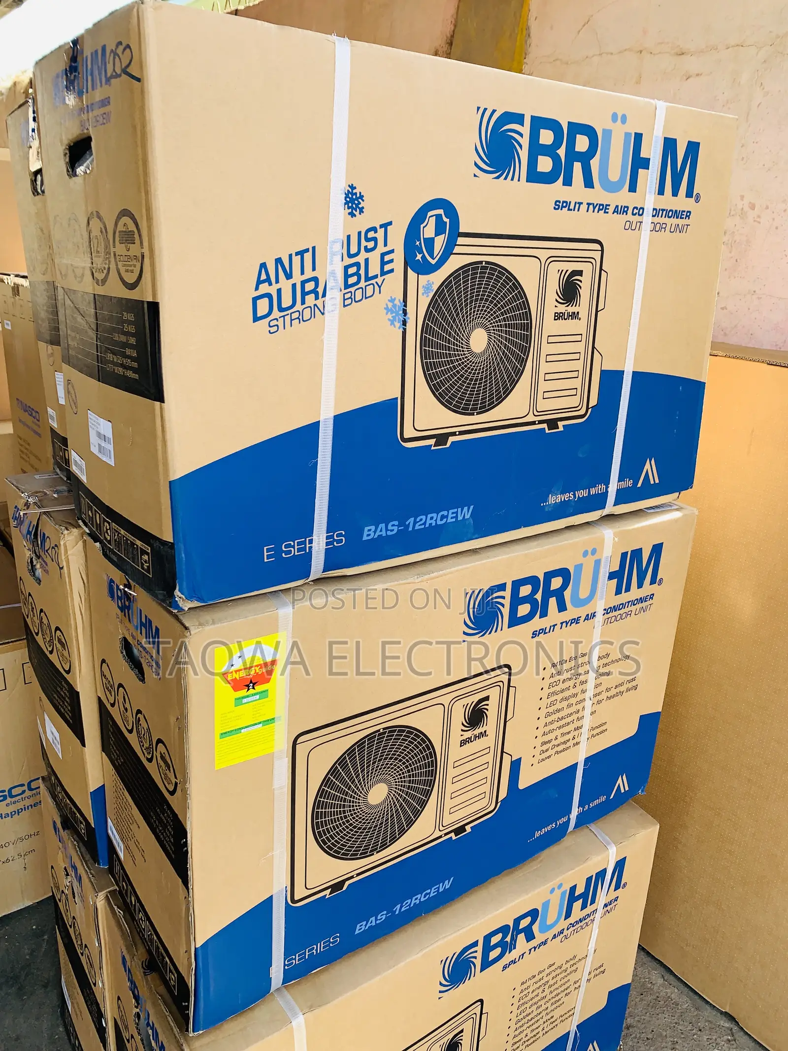 Capacity of 1.5hp Bruhm Air Conditioner