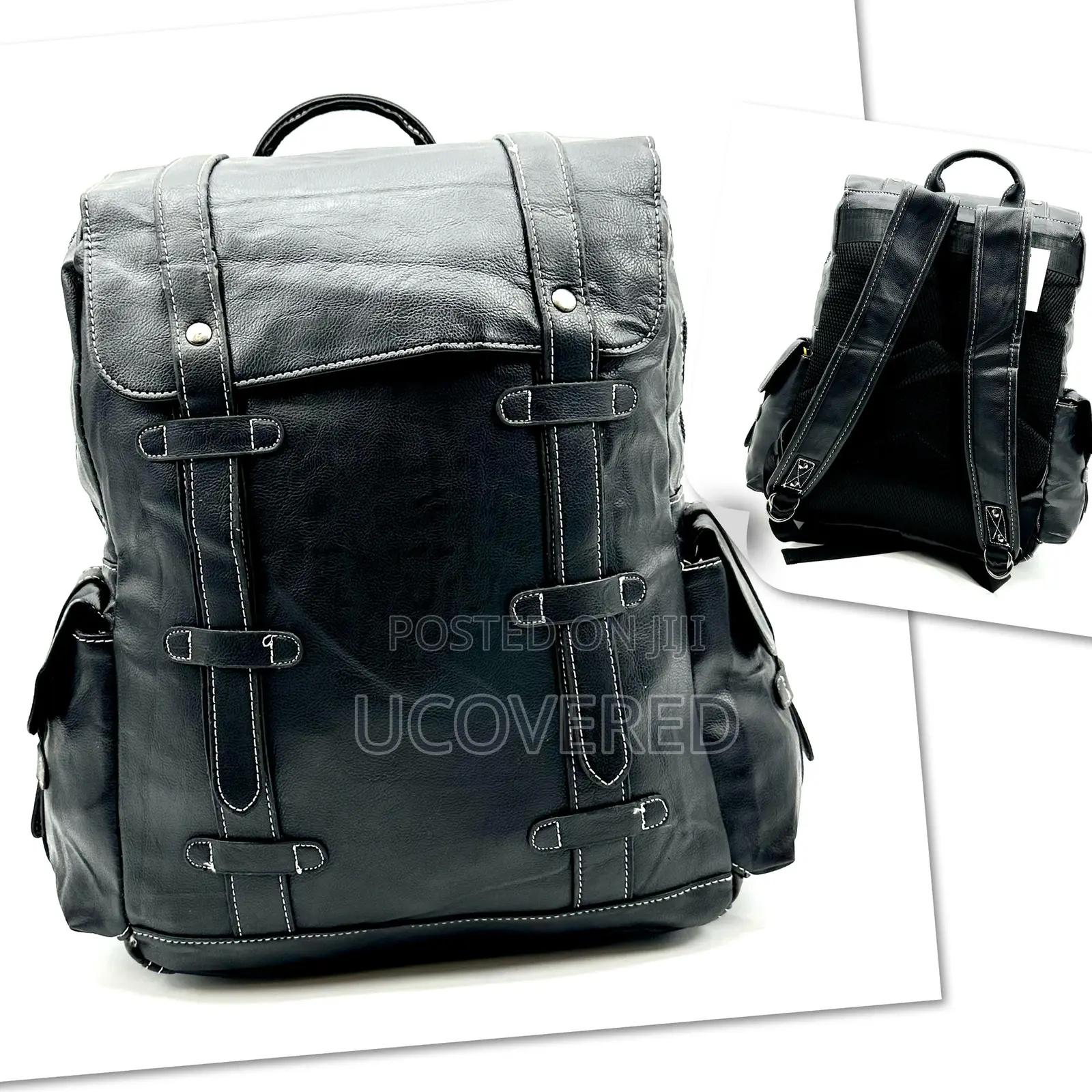 Vintage Leather Unisex Backpacks