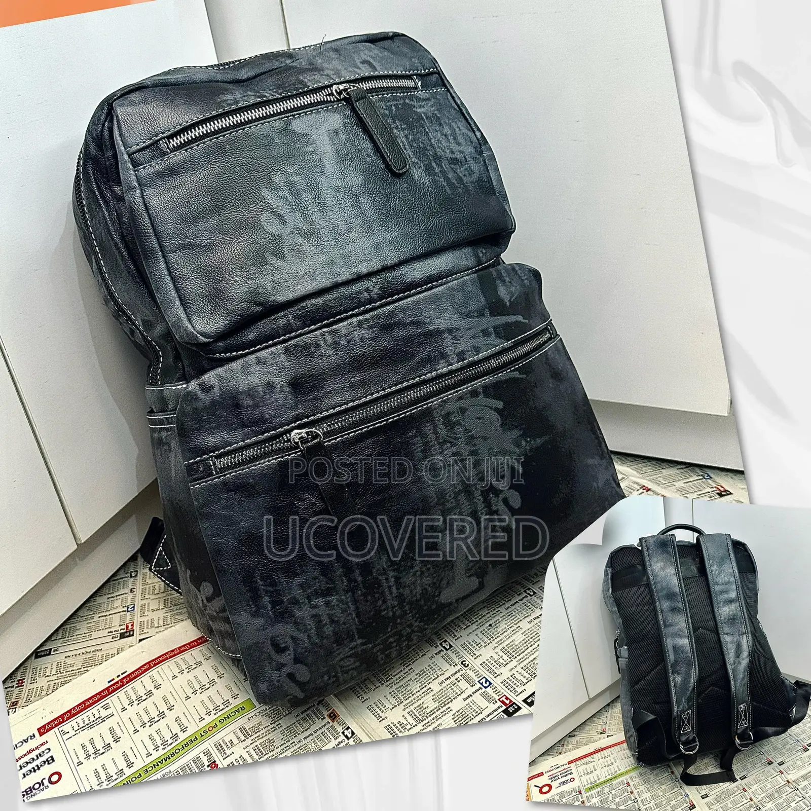 Vintage Leather Unisex Backpacks