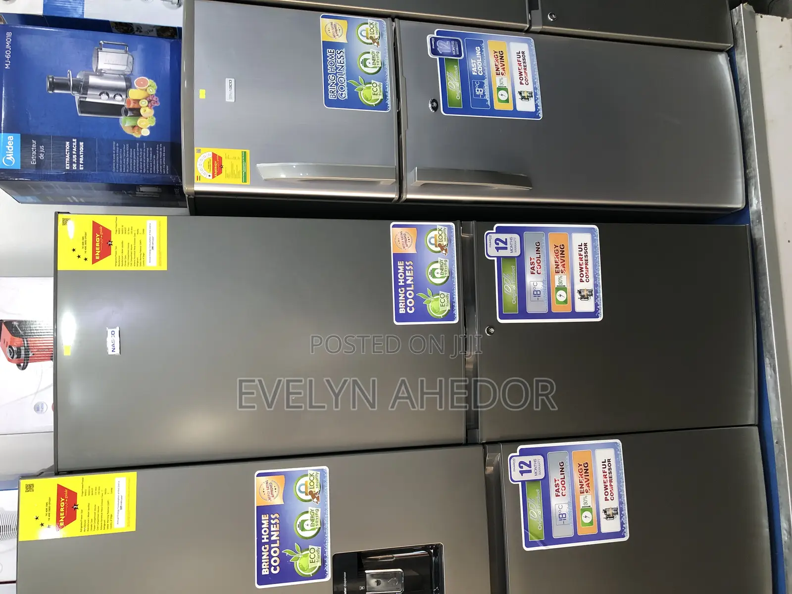 Bene’S Nasco Bottom Fridge 258 Liters With Lock and Key