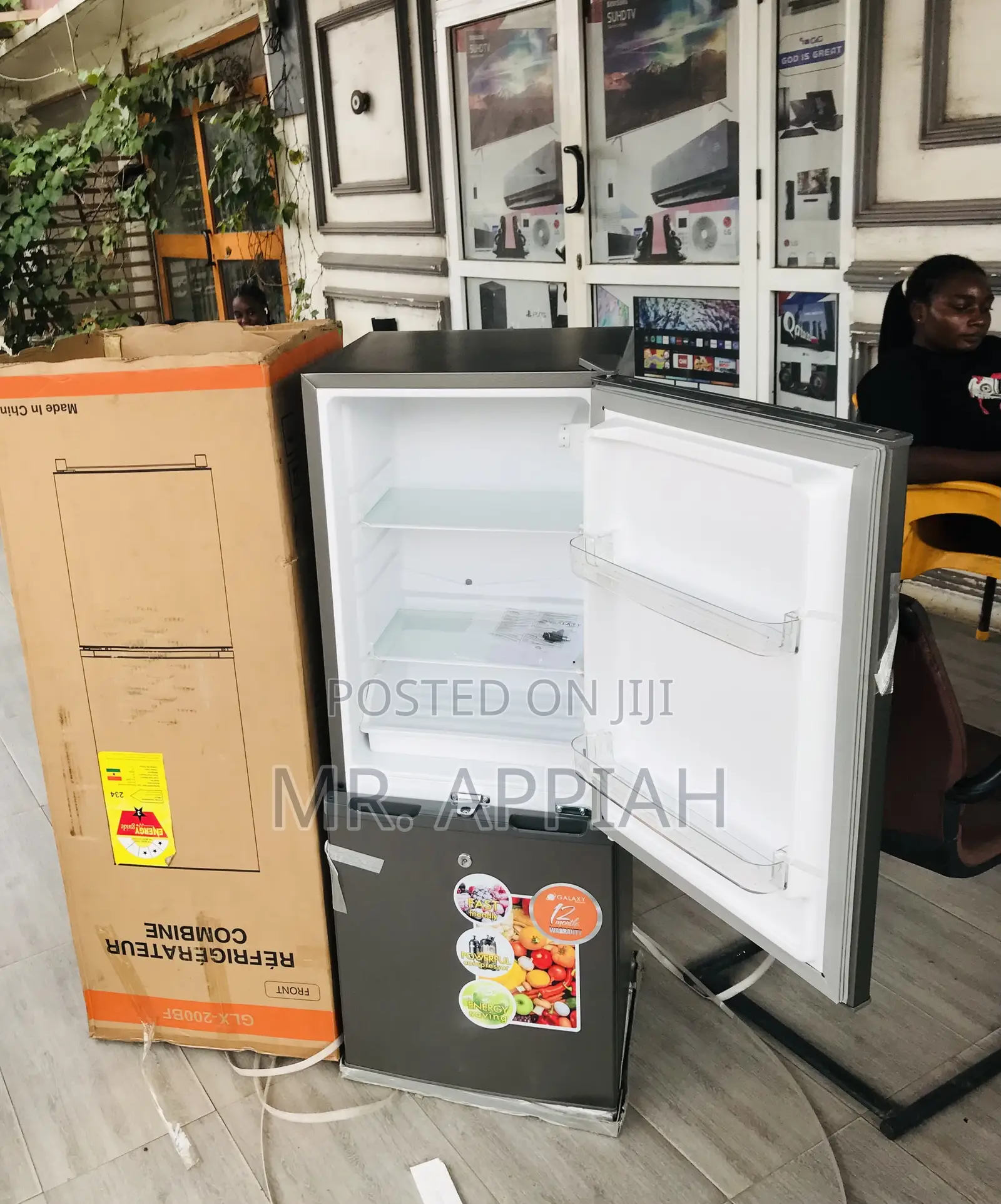 Authentic Galaxy Double Door Down Freezer Fridge(200tm) 