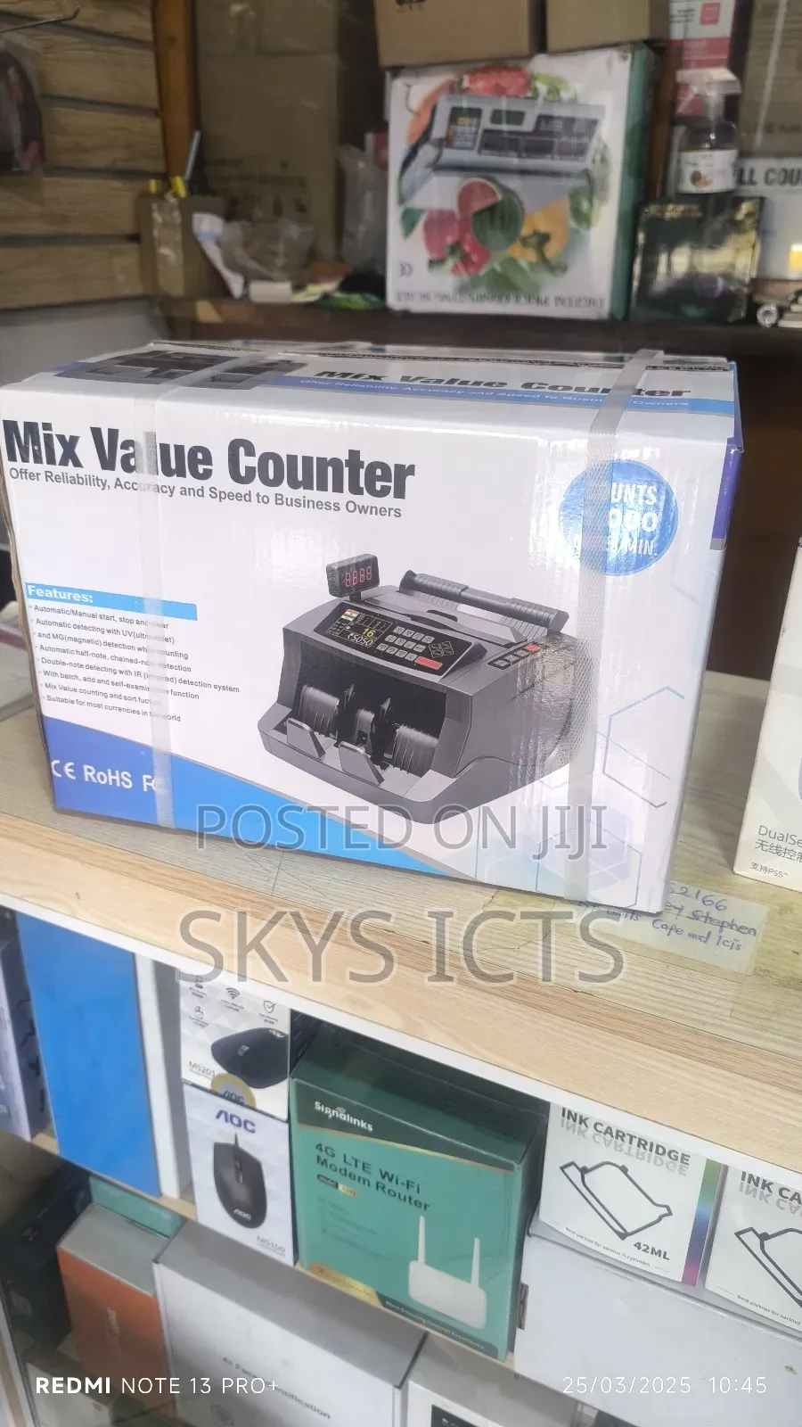 Money/ Bill Counting Machine With Counterfeit Detector