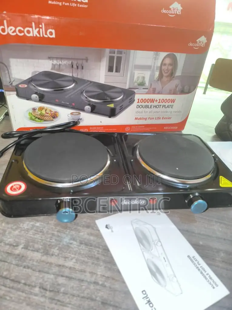 Decakila Electric Double Burner Hot Plate