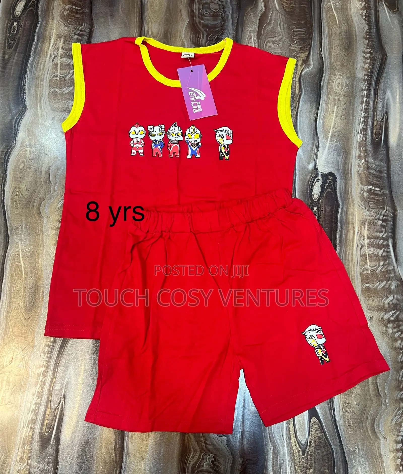 Red Sleeveless Top and Short