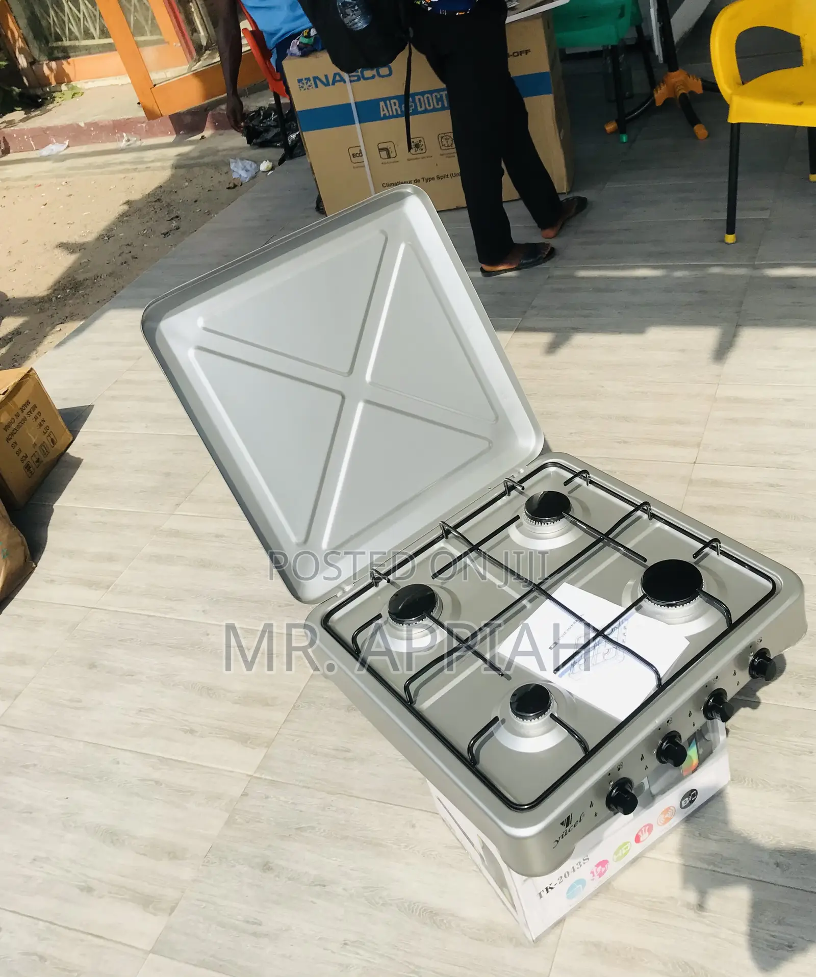 Choose Premium Yucel 4 Gas Table Top Cooker(Gray)
