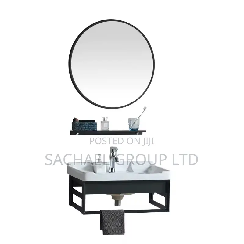 Portable Hand Basin With Round Mirror
