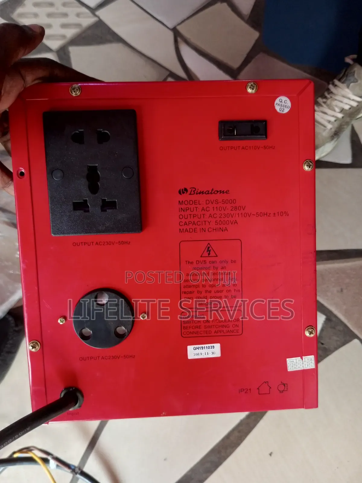 Binatone Stabilizer 5000 Voltage(Full Protection)
