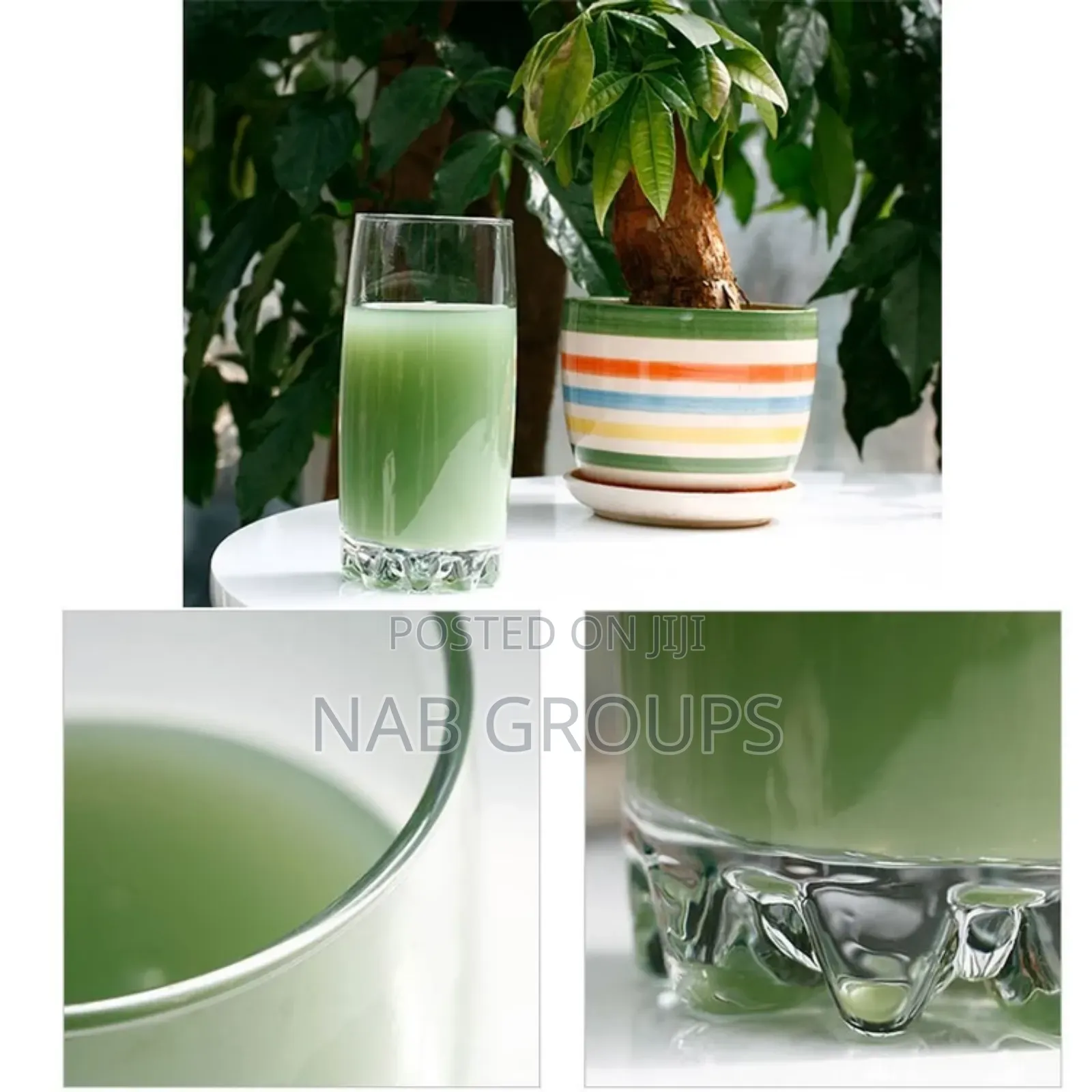 3pcs Stemless Glass