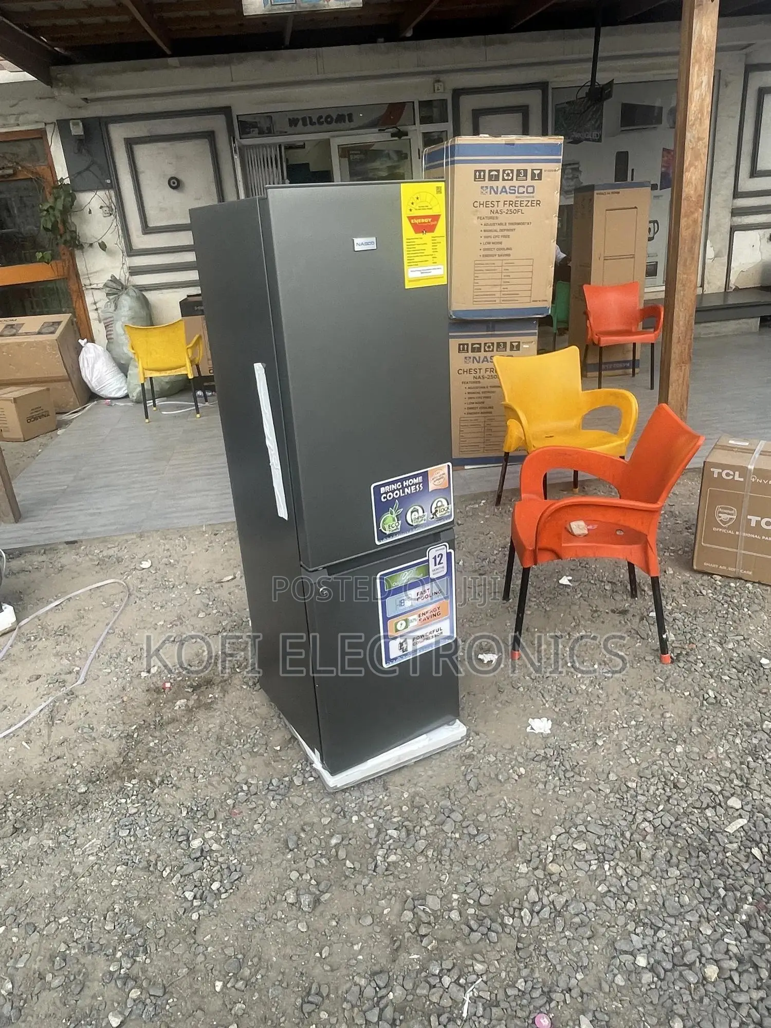 Nasco 170l 3-Star Bottom Freezer Refrigerator [Nasd2-23-Sk]