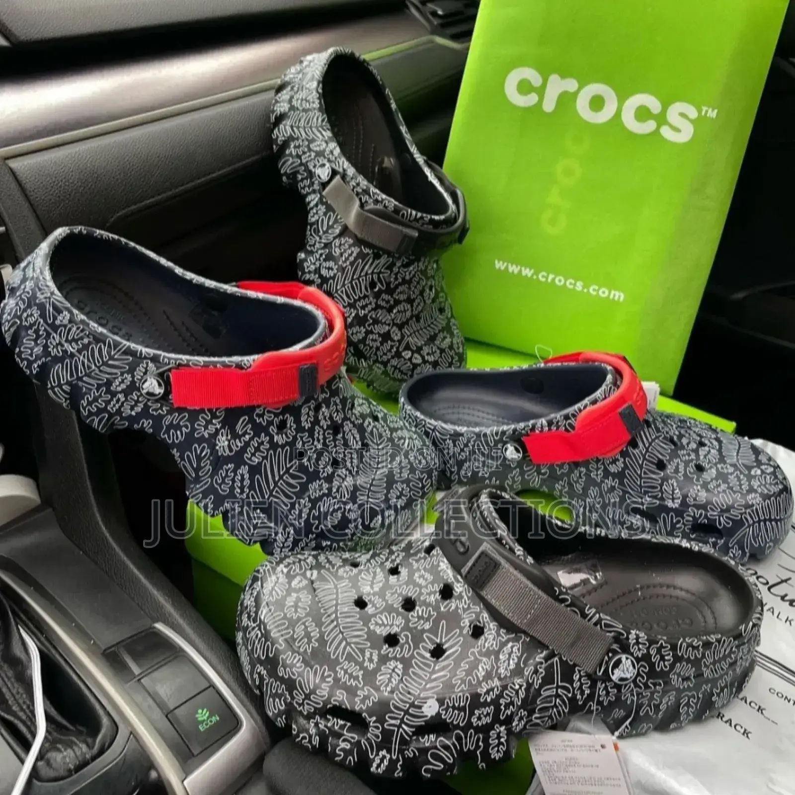 Crocs Slides Black Ash