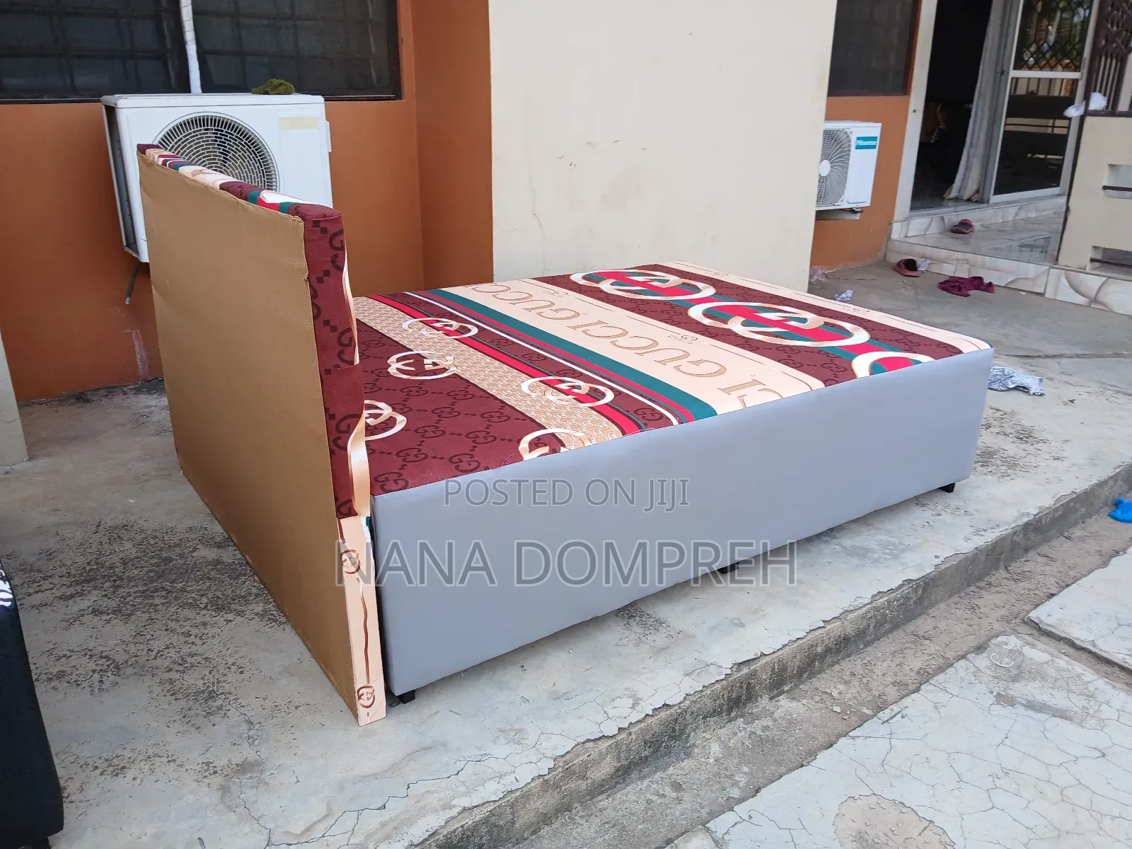 Gucci Bed With Ash Leather.