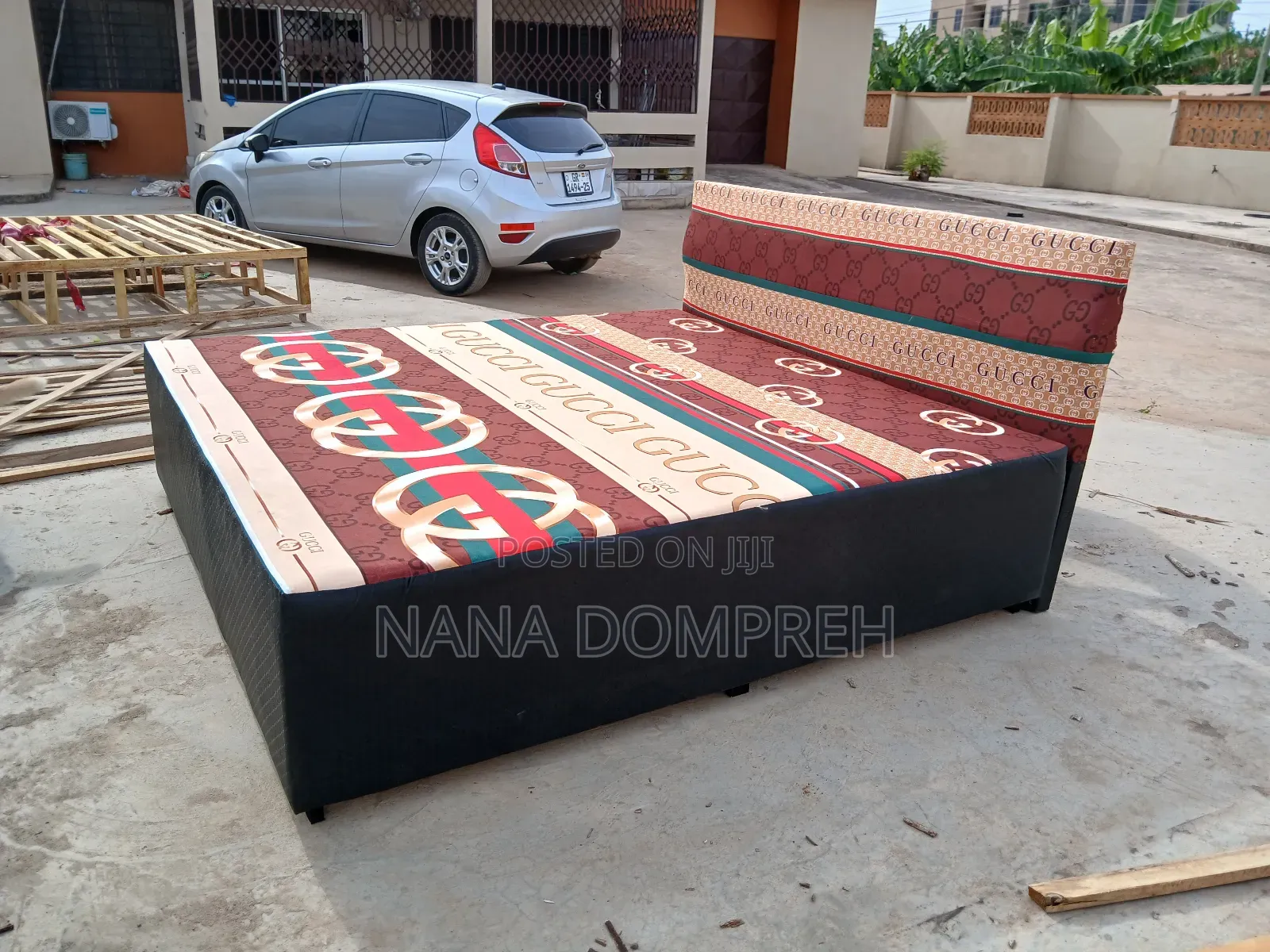 Brown on Black Gucci Bed