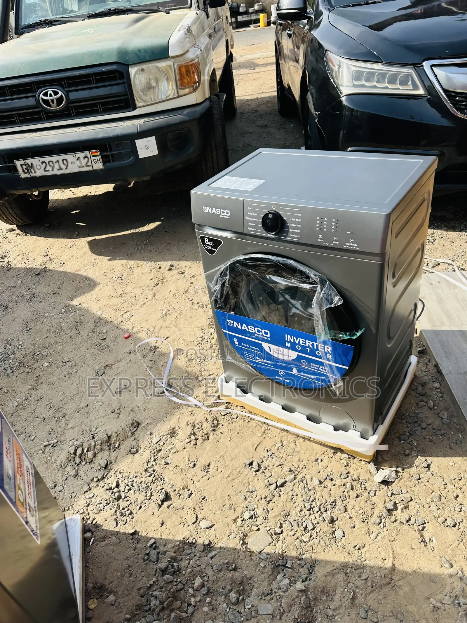 Powerful Wash and Spin Full Auto Inverter Nasco 8kg