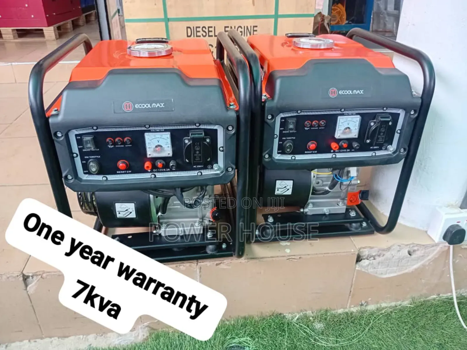 Pull Start 7kva Ecoolmax Petrol Genset 7kva Pull Start