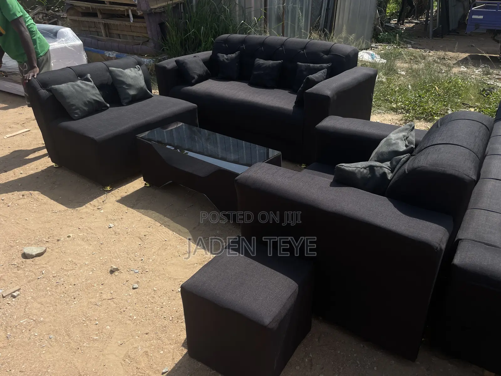 Black Fabric Family Set