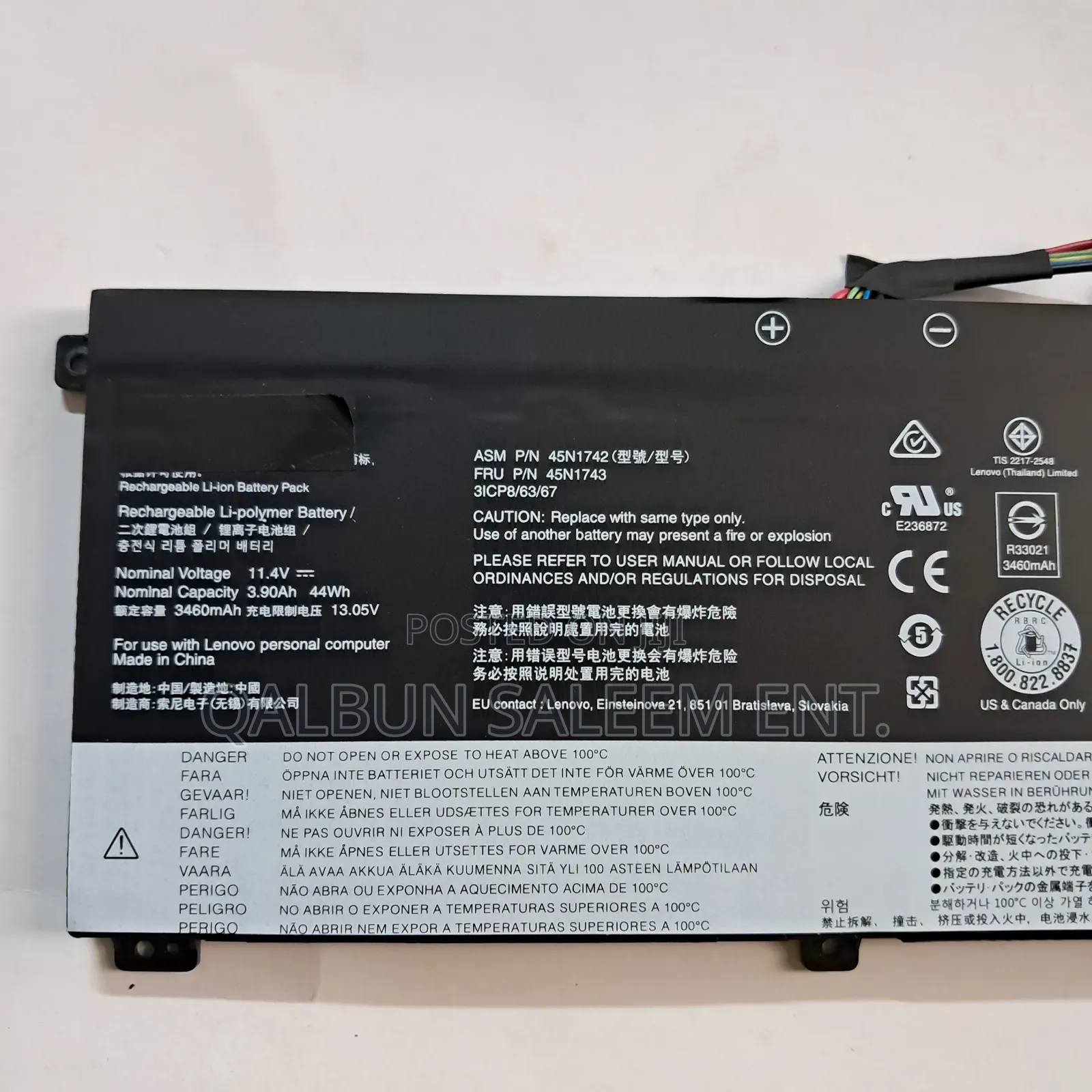 Lenovo 45n1742 Thinkpad T550 T550s T560 W550 W550s Battery