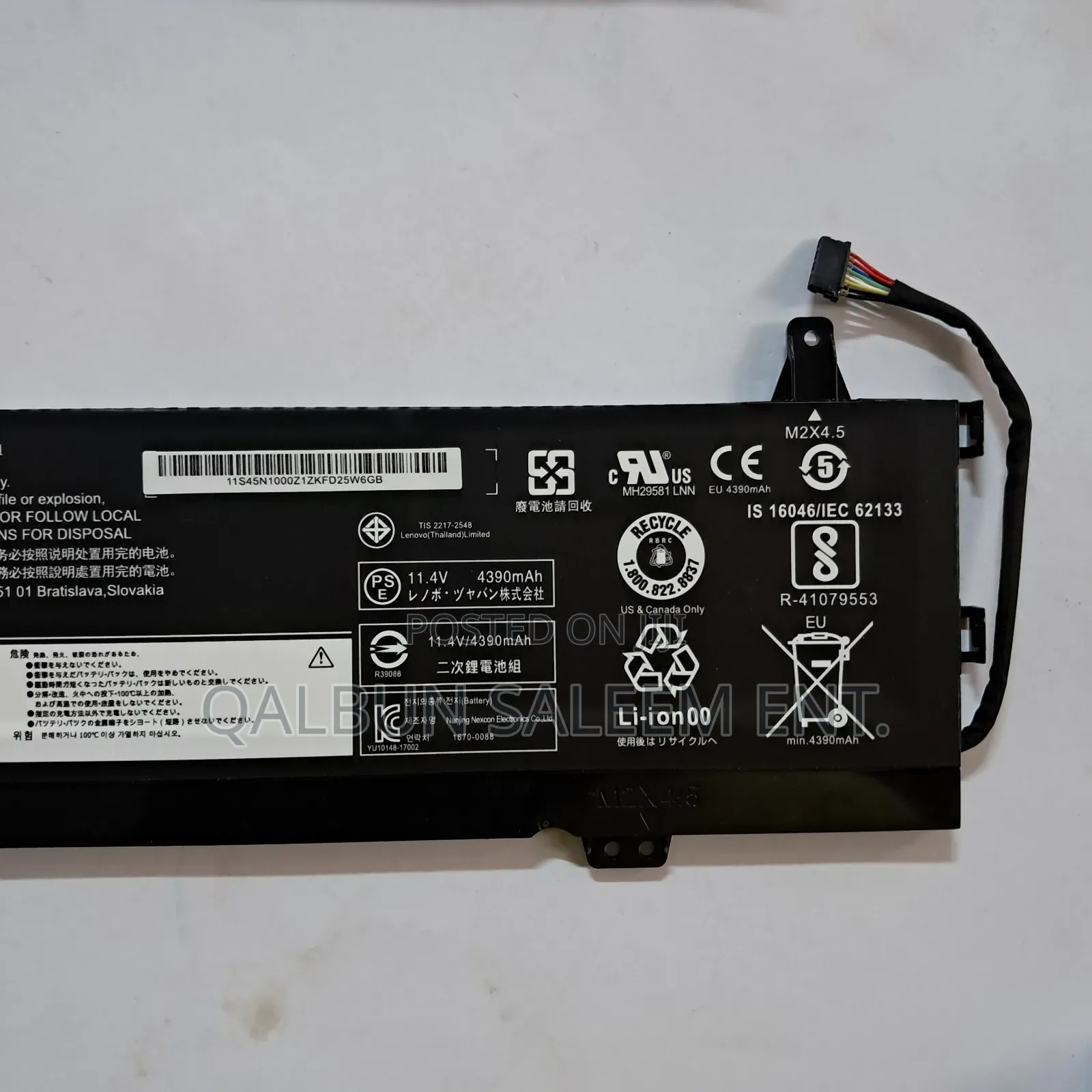 Lenovo L17l3pe0 Battery For Yoga 730 730-13ikb 730-15 15iwl