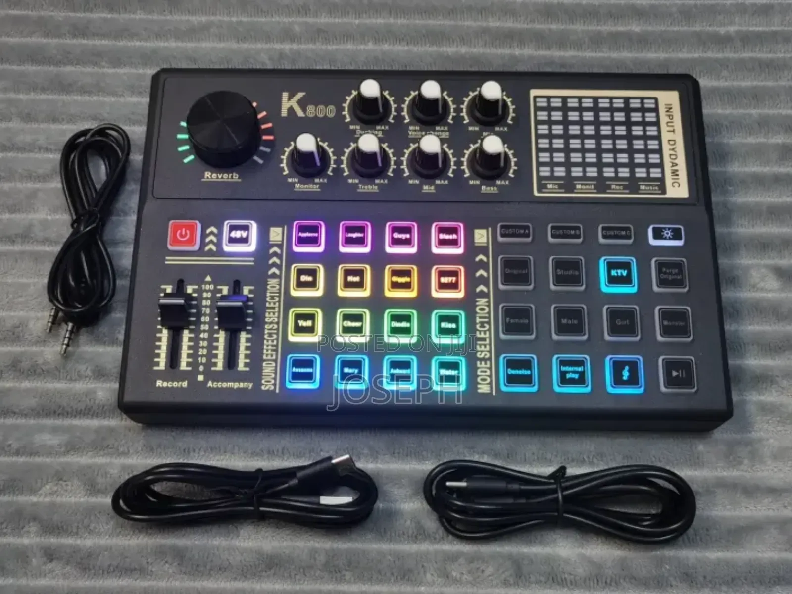 Live Podcast Sound Card With 48v