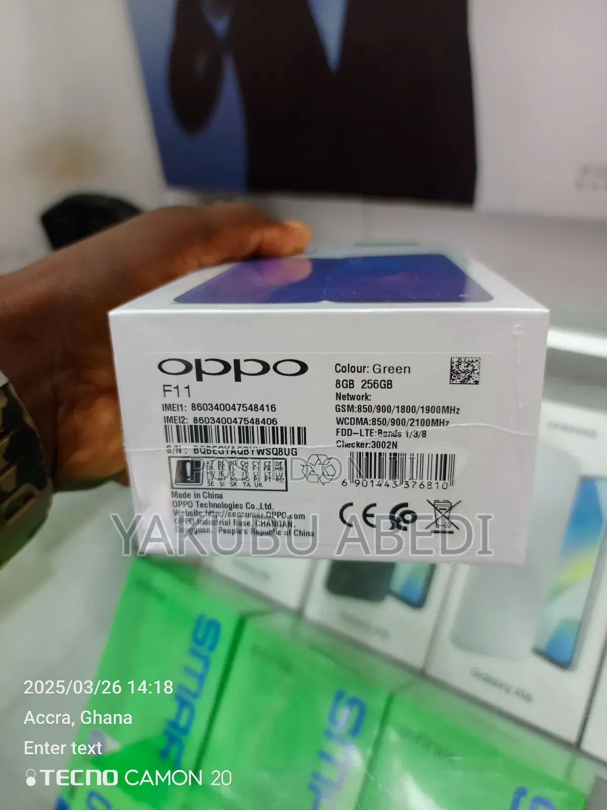 New Oppo F11 256 GB Green